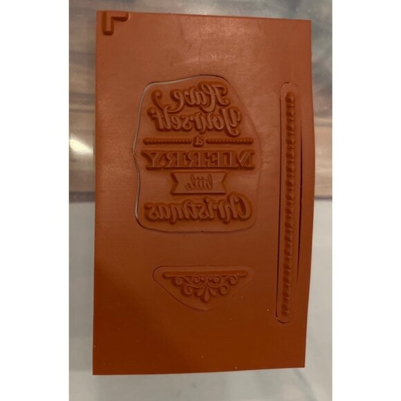 Stampin Up! 131829 Merry Little Christmas Rubber Stamp Set OF 3 - Picture 3 of 3